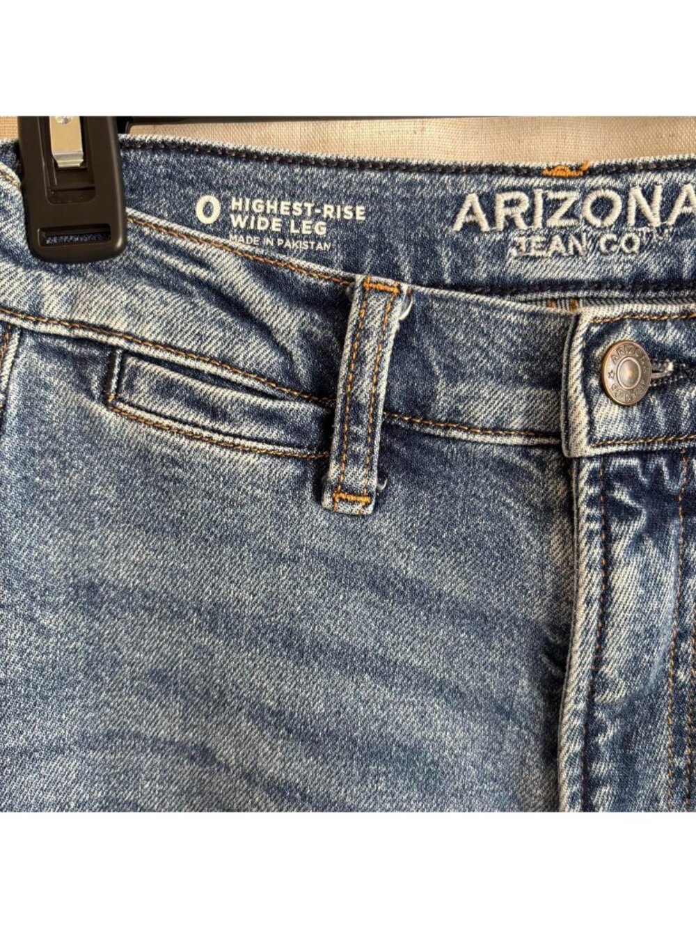 Arizona Jeans Co High Rise Wide Leg Size 0 - Picture 3 of 5